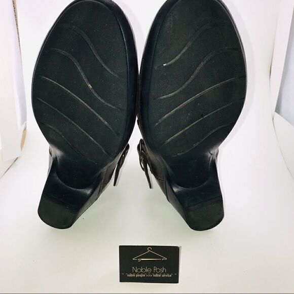 Clarks Brown Leather Ankle Booties - Picture 8 of 10